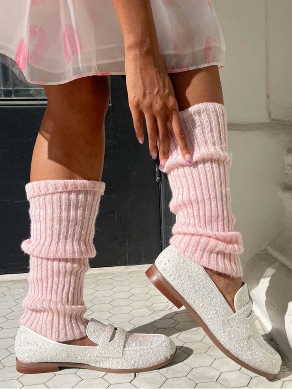 🆕{Betsy Johnson} Aron Ivory Pearl Penny Loafers
